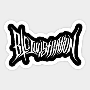 Death Metal 'btcillustration' Logo Sticker